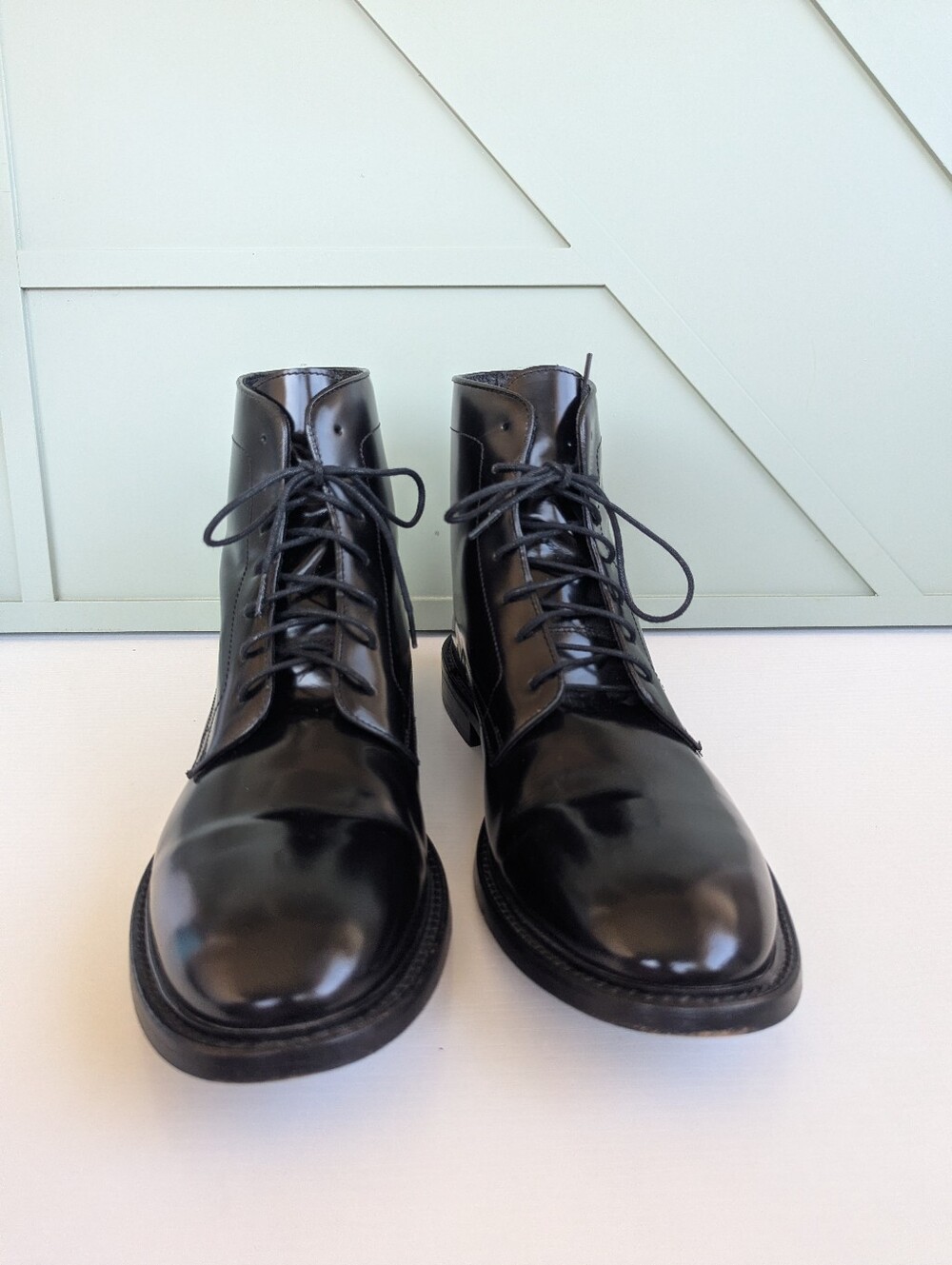 Kenneth Cole Reaction Black Leather Chukka Boots Men's